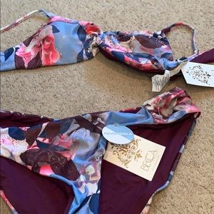 NEW BECCA reversible bikini! Size large